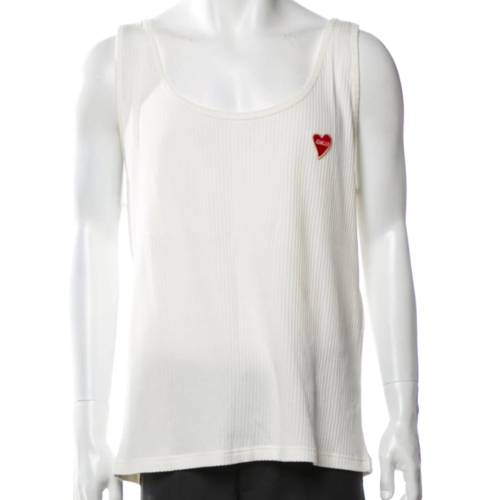 Gucci Ha Ha Ha White Tank Mens